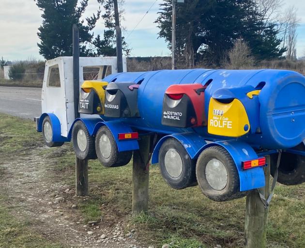 Tanker and truck (pictured below) letterboxes designed and made by Kevin Jackson. PHOTOS: SUPPLIED