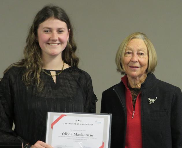 Tertiary student Olivia Mackenzie (left) and Pauline Hewson, of Mid Canterbury Provincial Rural...