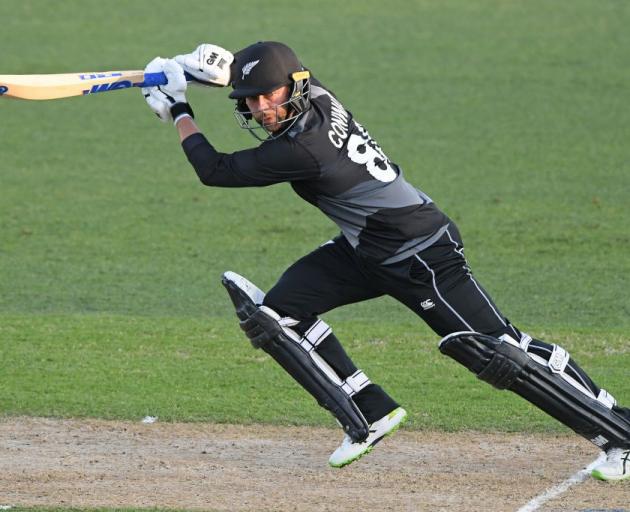 Devon Conway in action for the Black Caps during a twenty20 against Pakistan earlier this summer....