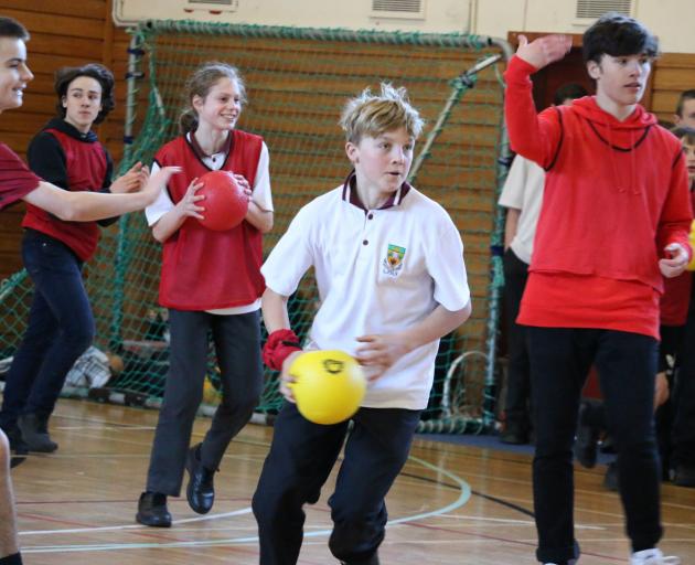 Dodgeball at Logan Park High School. PHOTOS: SUPPLIED