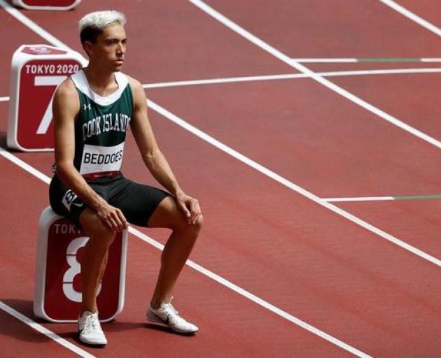 Alex Beddoes lowered his Cook Islands national record in the men's 800m at Tokyo. Photo:...