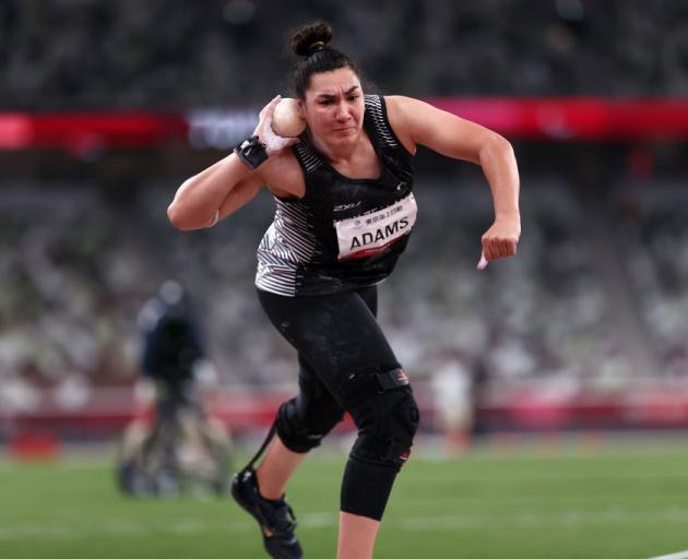 Lisa Adams of Team New Zealand competes in the Women’s Shot Put - F37 Final. Photo: Getty Images Lisa Adams of Team New Zealand competes in the Women’s Shot Put - F37 Final. Photo: Getty Images