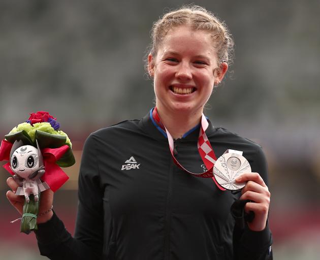 Sprinter Danielle Aitchison claimed New Zealand's fourth medal of the Games. Photo: Getty Images 