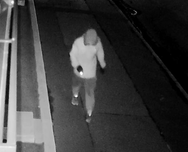 CCTV footage of an alleged car thief near Blackwells City Holden on Moorhouse Ave. Image: Supplied