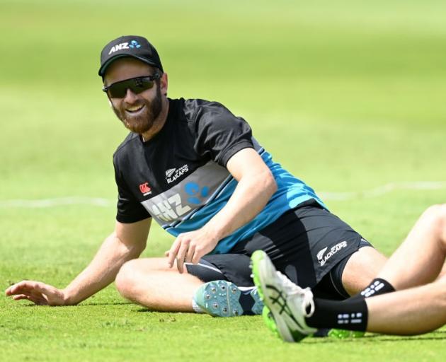 Kane Williamson at training after the first test. Photo: Getty Images