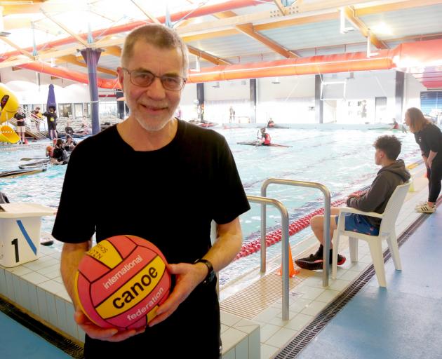 New Zealand Canoe Polo Association South Island schools co-ordinator Peter Anderson can relax now...