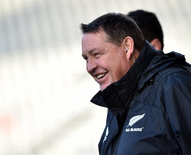 Steve Hansen guided the All Blacks to an otherworldly record of 93 wins from 107 tests. Photo:...