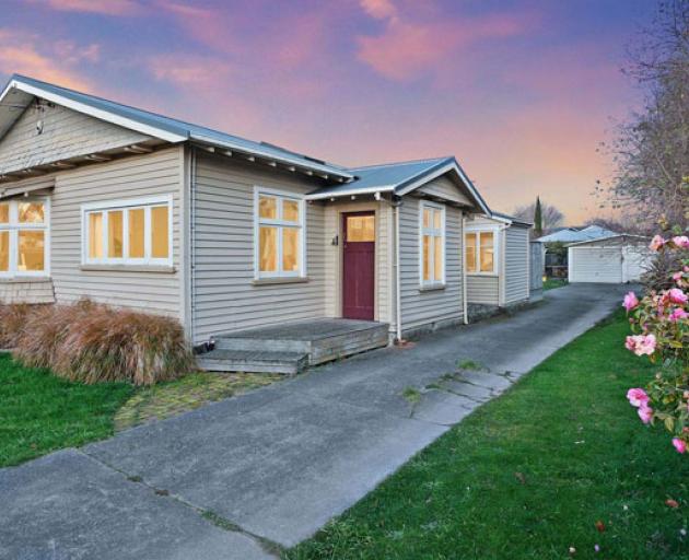 A Papanui bungalow sold "as is" fetched more than $1m at auction. Photo: Supplied