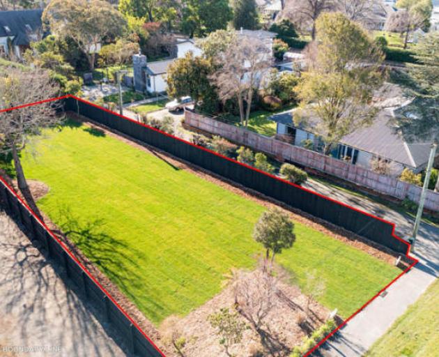This 610sq m empty section in Fendalton attracted a lot of heat at auction last week. Photo:...