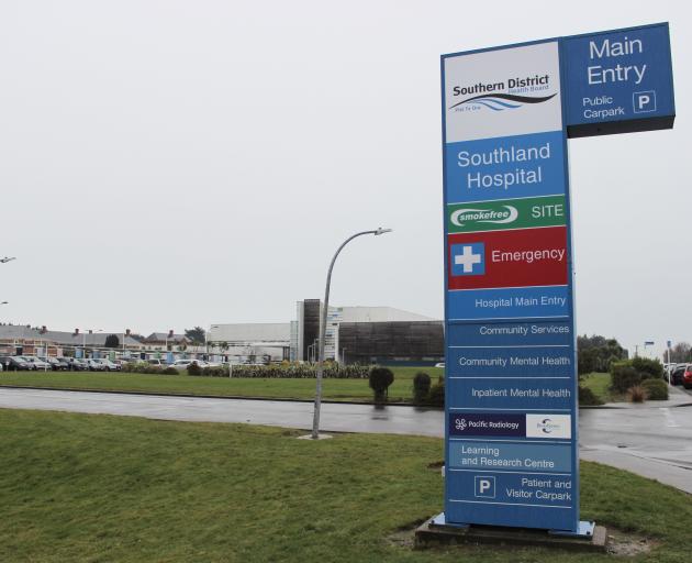The entrance to Southland Hospital, in Invercargill. PHOTO: KAREN PASCO