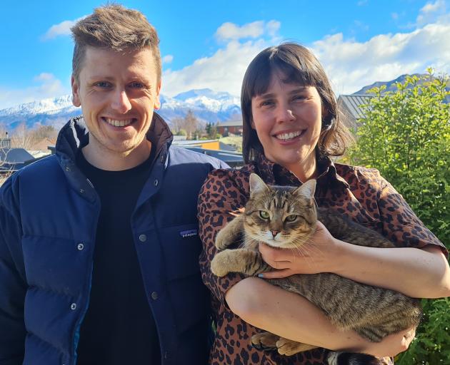 Wanaka business Kester Black's operations manager Fergus Sully and founder Anna Ross (holding...