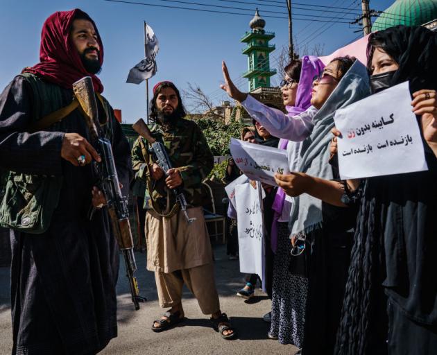 Women have staged several protests across Afghanistan, demanding that the rights they won over...