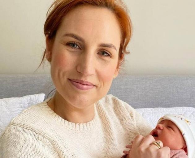 The TV presenter has welcomed her second child, a baby girl. Photo: @samanthahayes