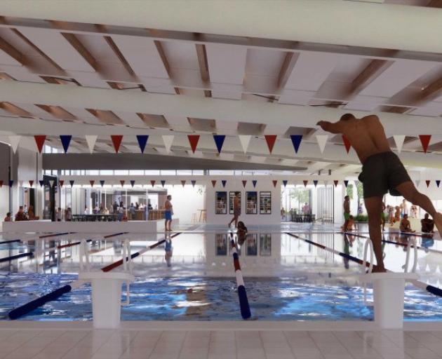 The Hornby centre will have a library and pool. Photo: Supplied