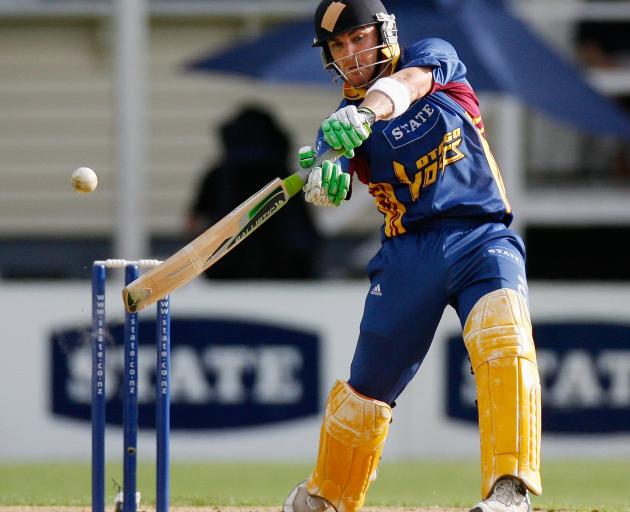 Brendon McCullum lashes out on his way to a century for the Otago Volts in the domestic one-day...