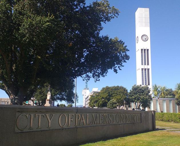Palmerston North's latern-crowned Hopwood Clock Tower.