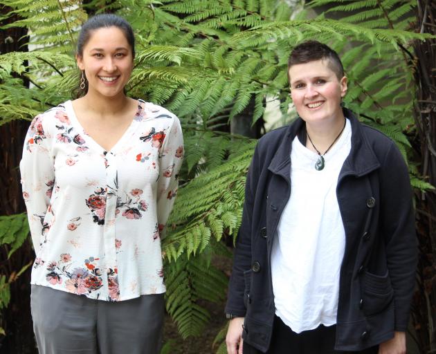 University of Otago genetics researcher Anna Clark (left) and postdoctoral fellow Dr Alana...