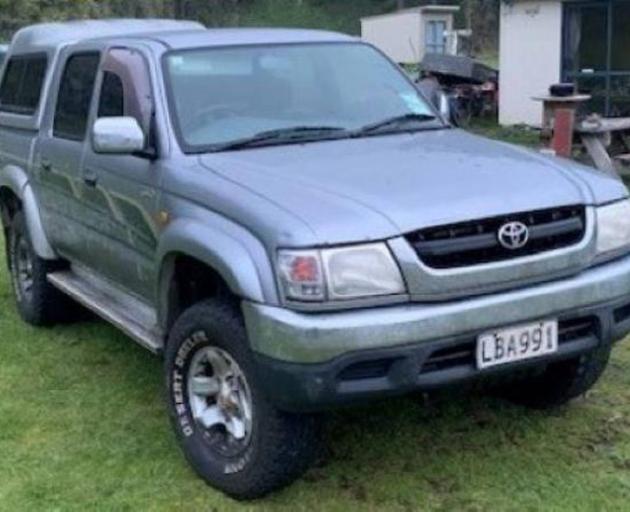 Thomas Phillips' ute was discovered on Kiritehere beach on Sunday. Photo: NZ Police