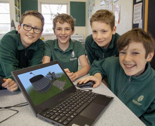 Liam Homan, Daniel Drury, Will MacIntyre and Finn Butchers put their Minecraft skills to good use...