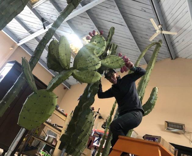 The giant cacti artist Hannah Kidd will be displaying at the event next year. Photo: Supplied