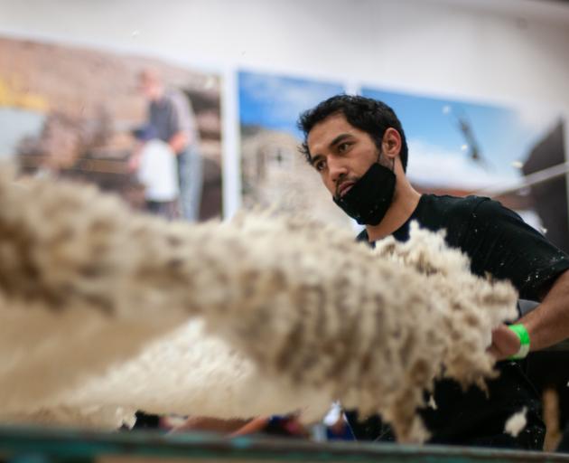 Former World Champion woolhandler Joel Henare regained the New Zealand Merino Shears open...