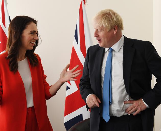 Prime Minister Jacinda Ardern meets UK Prime Minister Boris Johnson at the United Nations...