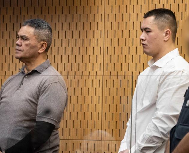 Juan Marsh (left) and Curtis Wealleans during their trial for murdering Brendon Alexander Ross. Photo: NZ Herald