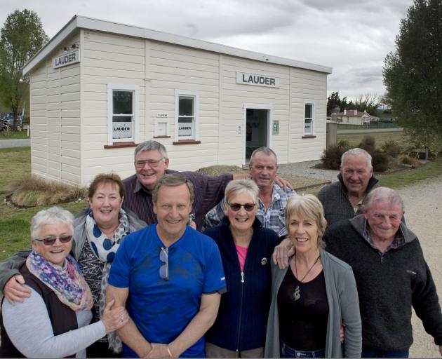 Some of the team behind the restoration of the Lauder Railway Station are (from left) Esme...