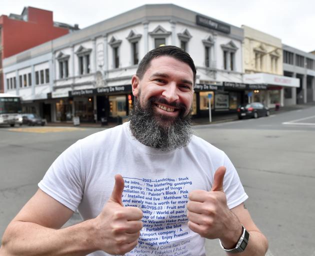 Woof Bar co-director Dudley Benson is pleased with support for a proposed rainbow crossing on the...