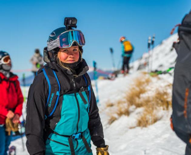 Ruby Hewitt loves freeride skiing. Photo: Mark Bridgwater