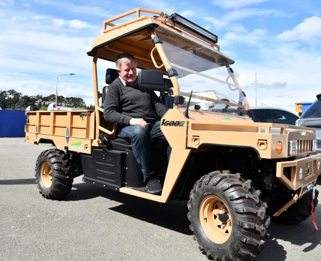 The Electric Motor Vehicle Company director Alex de Boer in an eTuatara ATV. PHOTO: LAURA SMITH