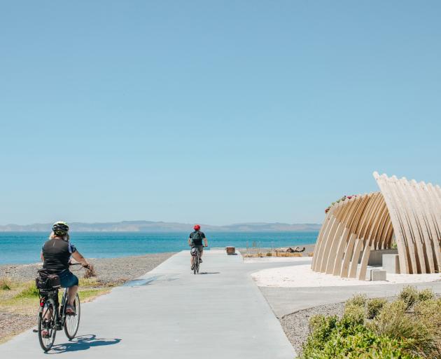 Napier's Marine Parade is perfect for coastal cycling. PHOTO:  KIRSTEN SIMCOX