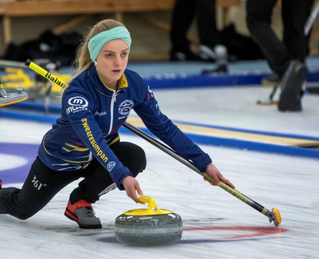 Mhairi-Bronte Duncan competes at last year’s national curling championships. PHOTO: NZ CURLING...