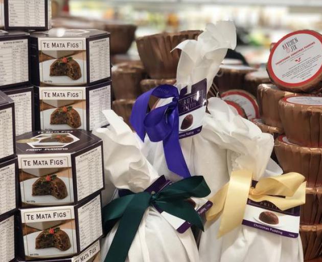 Stand of local Christmas treats at Moore Wilson's. Photo: RNZ Stand of local Christmas treats at Moore Wilson's. Photo: RNZ