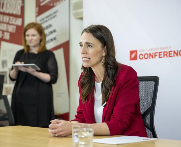 Jacinda Ardern during the Labour Party conference. Photo: Getty Images