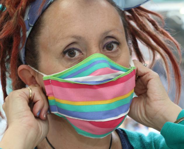 New Brighton Stitch-O-Mat facilitator Julie Donaldson stumbled across the mask cure-all in a...