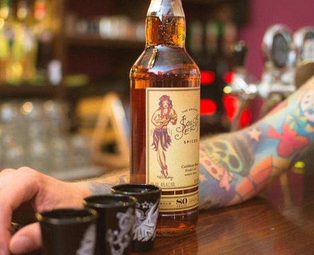 A bottle of Sailor Jerry rum. Photo: Supplied
