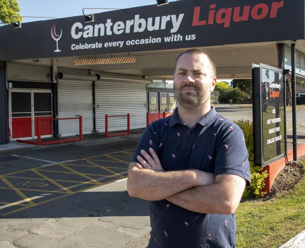 Paul McMahon hopes three bottle shops in Wainoni and Linwood will not be allowed to reopen. Photo...