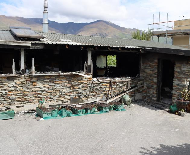 A house was substantially damaged by fire on Friday night. PHOTO: FENZ
