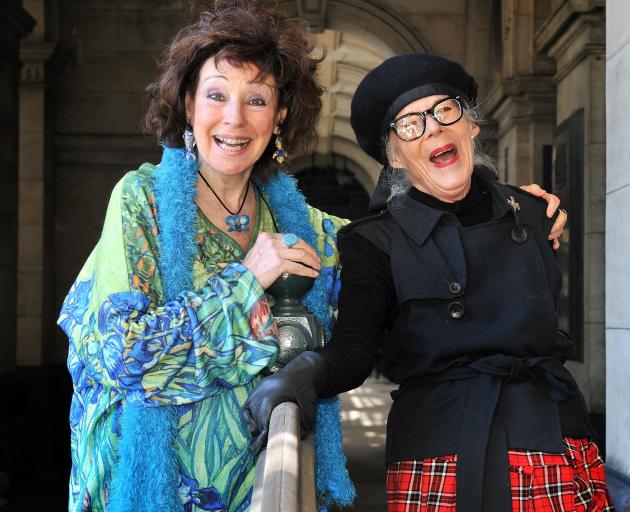 Terry MacTavish (left) and Barbara Brinsley reminisce about their time as extras on the set of...