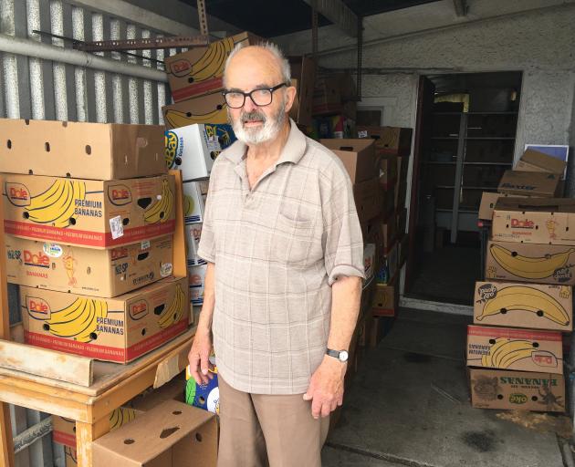 Oamaru Churches Food Bank manager Archdeacon Bernard Wilkinson says it is the first time someone...