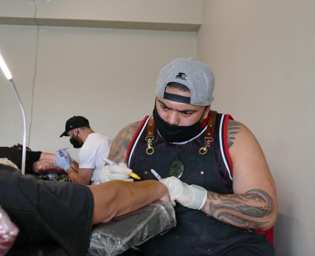 Tattoo artist Jay Davis was one of a group of Queenstown tattooists who rallied to support Sheree...