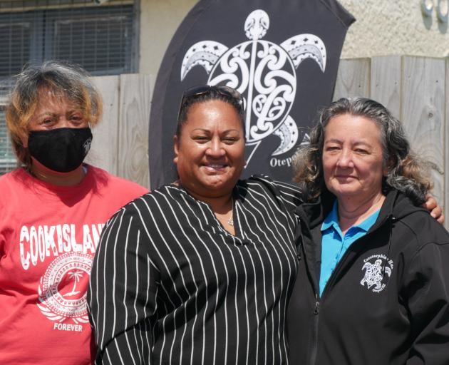 Corstorphine Community Hub members (from left) groundswoman Moana Taana, chairwoman Mama Taana...
