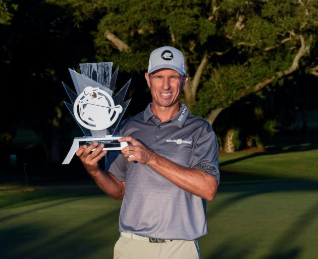 Steve Alker has won on the US Champions Tour for the first time with a two shot victory at the TimberTech Championship in Florida. Photo: Getty Images