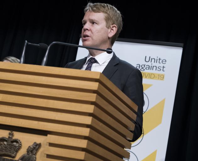 Covid-19 Minister Chris Hipkins. PHOTO: GETTY IMAGES