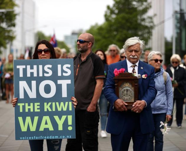 Protestors at the silent vigil. Photo: George Heard / NZH