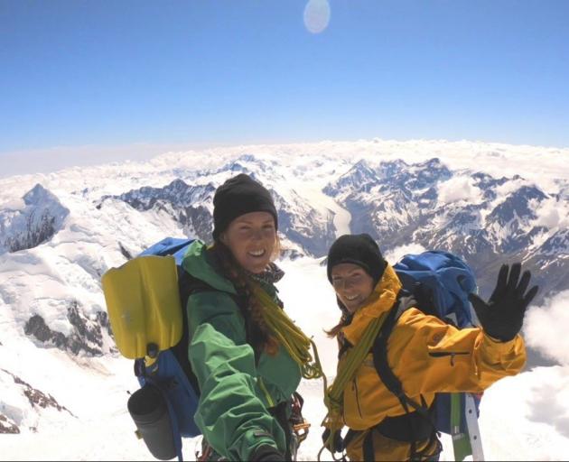 Amber and Serena Shine climb Mt Cook in New Zealand. PHOTOS: SUPPLIED