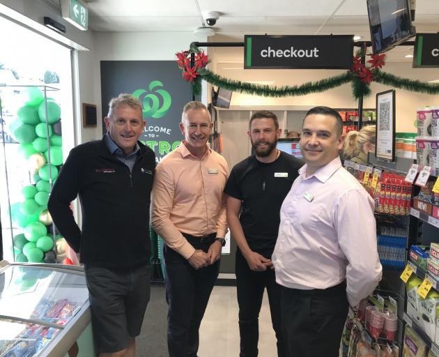 Welcoming the opening of Wanaka’s first Countdown store yesterday are (from left) landlord Allan...