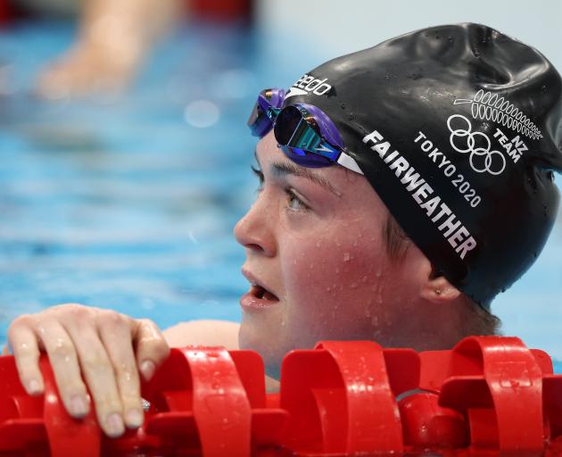 Erika Fairweather reflects on her record swim in heat four of the women's 400m freestyle at the...