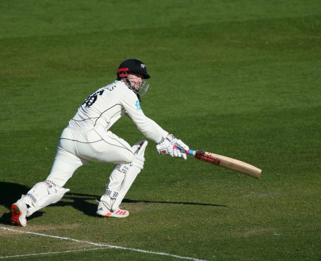 Henry Nicholls bats against the West Indies earlier this month. Photo: Getty Images